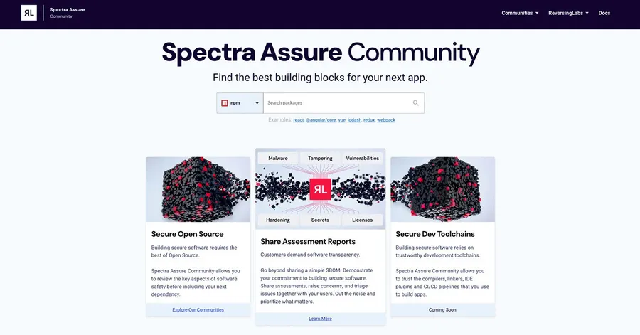 ReversingLabs Launches Spectra Assure Community - The Largest